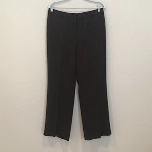 Ann Taylor LOFT Brown Pinstripe Slacks